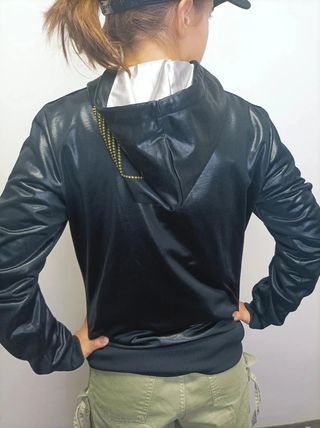 Sudadera Adidas Chile 62 Negra Brillante Talla 38