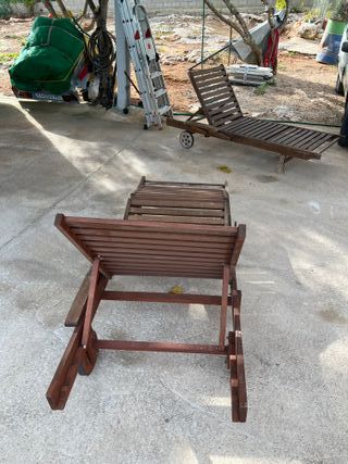 Hamacas de madera para exterior