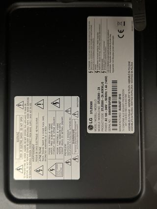 Televisor LG 37LE5300 Negro con Google Chrome Cast