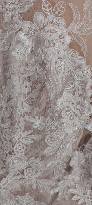 Traje niño beige T12/16 y vestido novia
