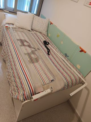 Barrera Nido Baby World Gris
