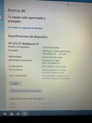 Portátil HP Plata y Negro