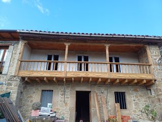 Chorro arena techos madera piedra