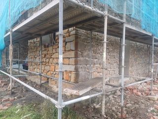 Chorro arena techos madera piedra