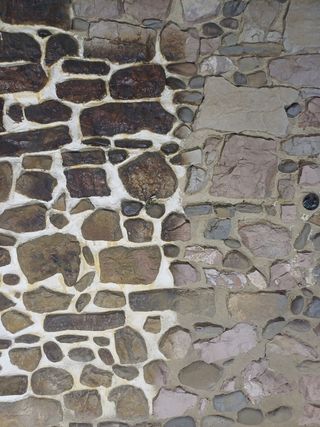 Chorro arena techos madera piedra