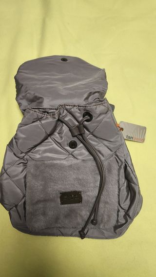 Mochila Tantrend gris pelo y nylon
