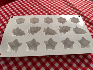 Molde Silicona Figuras Navidad Copo Árbol Estrella