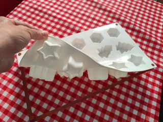 Molde Silicona Figuras Navidad Copo Árbol Estrella