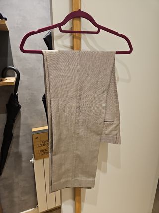 Traje de verano Zara Man beige/gris