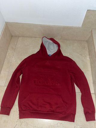 Sudadera Adidas Roja con Logo