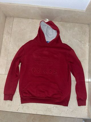 Sudadera Adidas Roja con Logo
