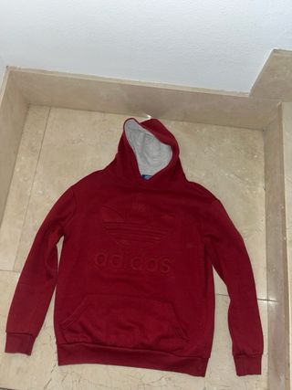 Sudadera Adidas Roja con Logo