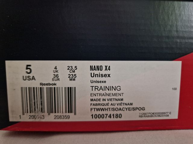 Reebok Nano X4 Verde/Blanco