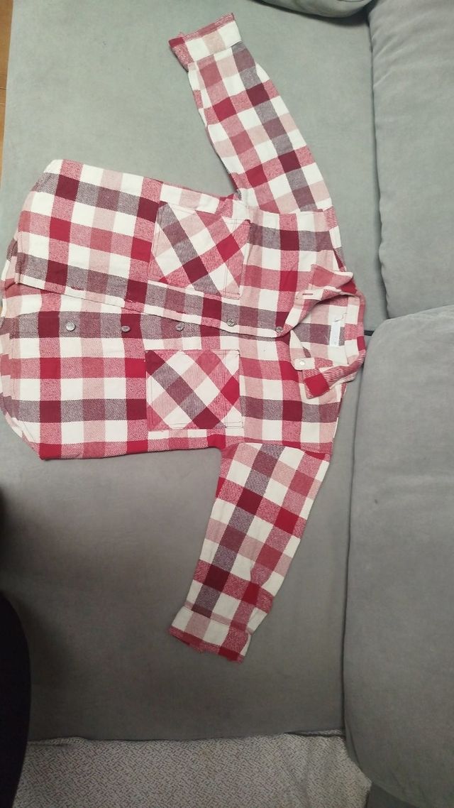 Camisa de cuadros para niña