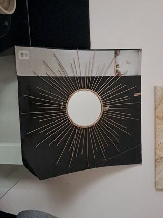 Espejo Sol Metal y Cristal