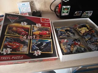 Puzzle Tref de Rayo McQueen 4 en 1