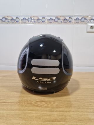 Casco Moto LS2 Airflow Negro Nuevo sin utilizar.