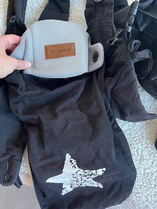 Mochila Porta Bebés Jane Negra