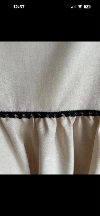 Falda larga Miphai beige 