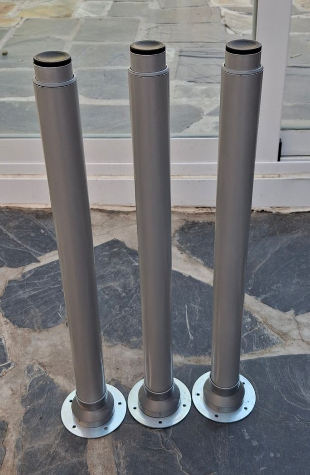 3 gambe allungabili in metallo