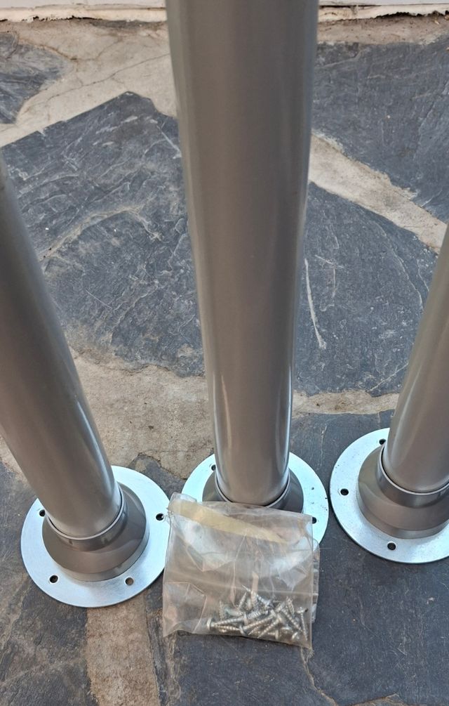 3 gambe allungabili in metallo