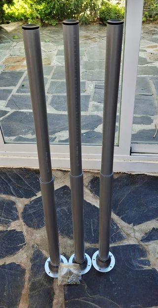 3 gambe allungabili in metallo