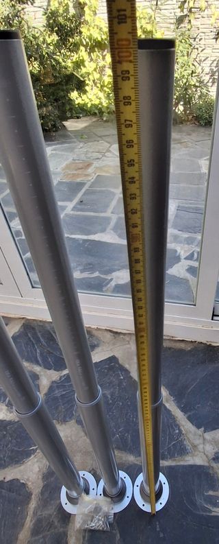 3 gambe allungabili in metallo