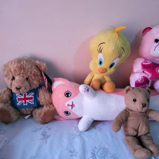 peluches variados, pregunta precios,