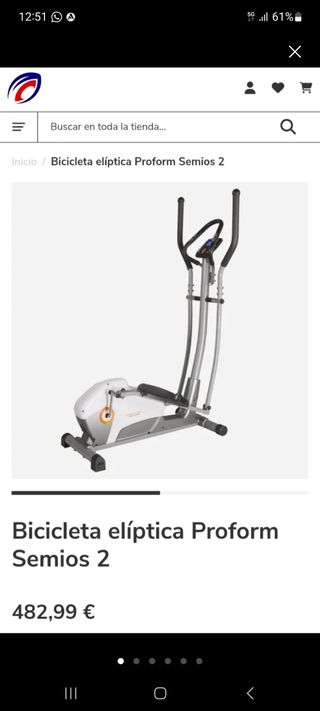 Bicicleta Elíptica Proform Semios 2