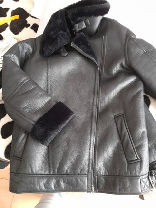 Chaqueta cuero invierno mujer Talla 48