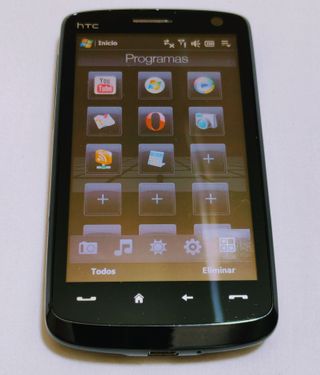 HTC Touch HD Negro con funda (móviles baratos)