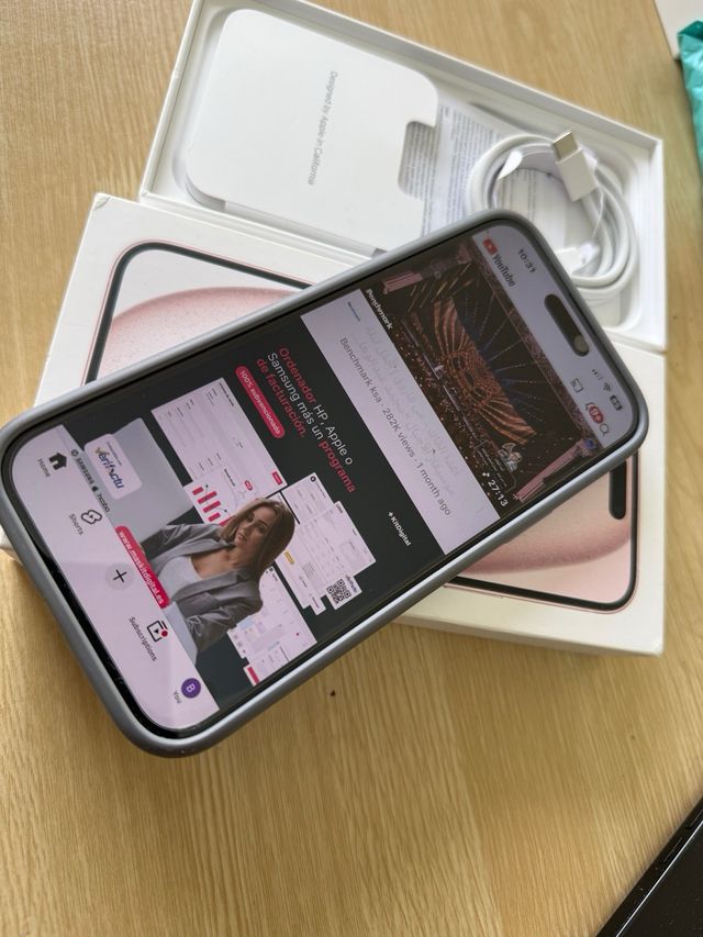 iPhone 15 Plus Negro con 98% Batería como nuevo