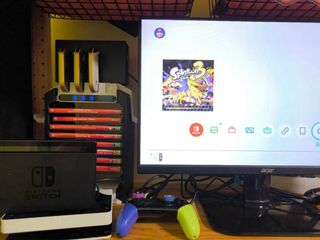 Nintendo Switch V2 con dos juegos 