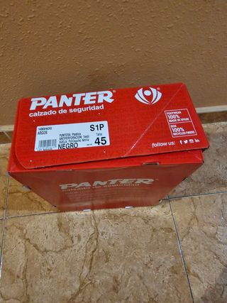 Zapato de seguridad Panter rojo