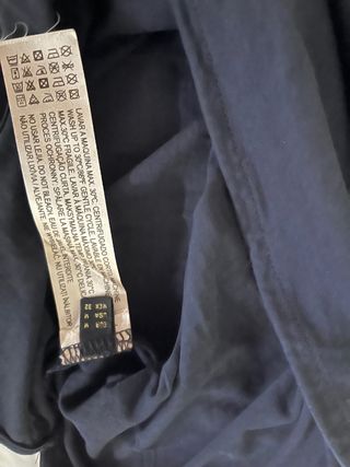 Camiseta Massimo Dutti azul con dorados M
