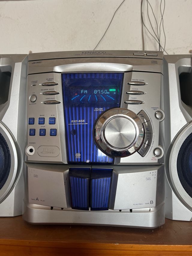 Mini cadena Kenwood RXD-655 Plata/Azul