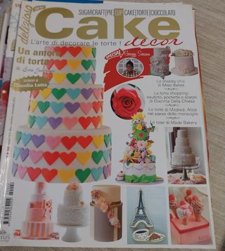 Lotto 15 riviste e manuali cake design