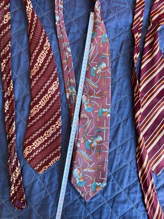 Lote 3 corbatas rojas