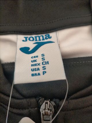 Chándal Joma Talla S Negro y Blanco