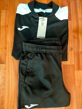 Chándal Joma Talla S Negro y Blanco
