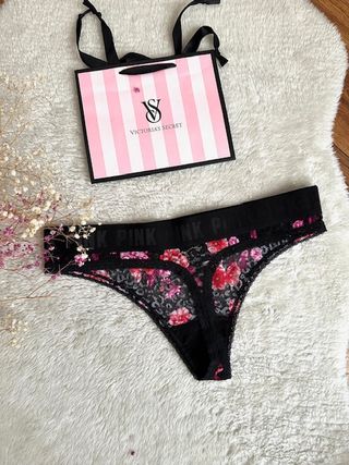 Tanga Pink Victoria's Secret Talla M