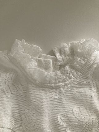 Ropa bebé - Conjunto de pelele blanco con gorro