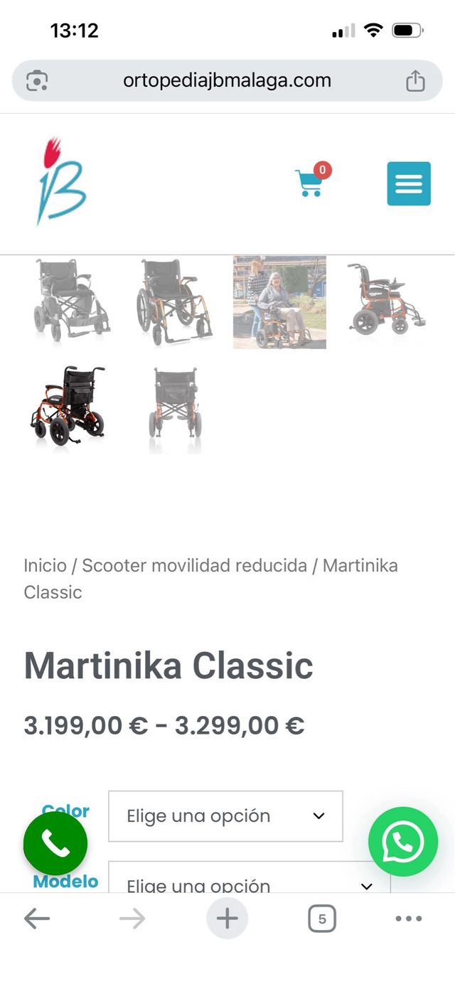 silla de ruedas motorizada movilidad reducida