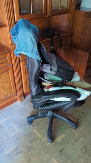 Silla de oficina ergonómica respaldo alto