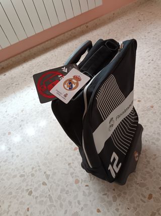 A ESTRENAR!! Mochila Oficial Real Madrid.Con carro