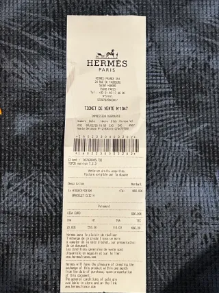 Pulsera Hermès Clic H Oro y Blanco