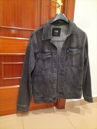 Cazadora Vaquera Zara Talla XL Elástica