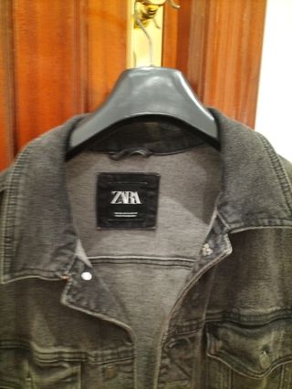 Cazadora Vaquera Zara Talla XL Elástica