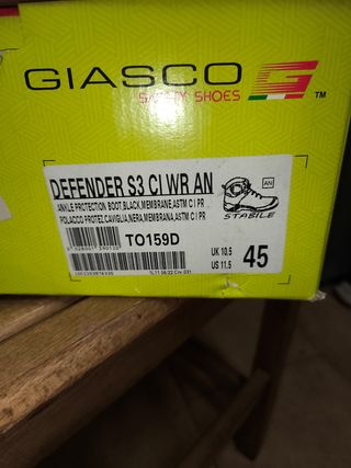 Botas de seguridad marca giasco
