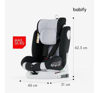 Silla de coche Babify Onboard 360° Gris